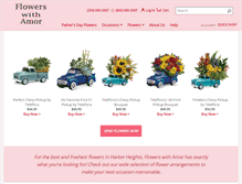 Tablet Screenshot of flowerswithamor.com